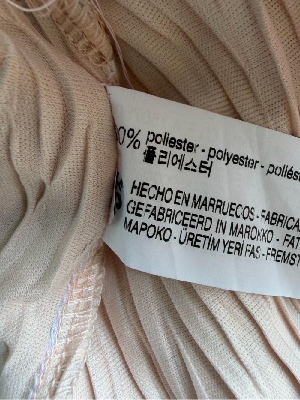 ZARA shiny pink and silver top with ruffled sleeves. - Picture 4 of 5